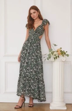 Primrose Floral Strappy Back Maxi Dress -Chic Ladies Wear Shop ASTR FALL23 ASSETS 1844