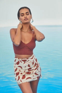 Nirina Abstract Print Mini Skirt -Chic Ladies Wear Shop ASTR SPR22 PT1 2058