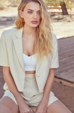 Melrose Short Sleeve Jacket -Chic Ladies Wear Shop ASTR SUM21 PT1 1886 edited