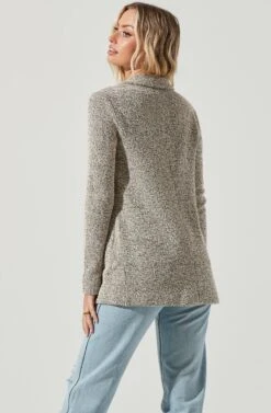 Tweed Oversized Blazer -Chic Ladies Wear Shop AT12897 CREAM BLACK 6