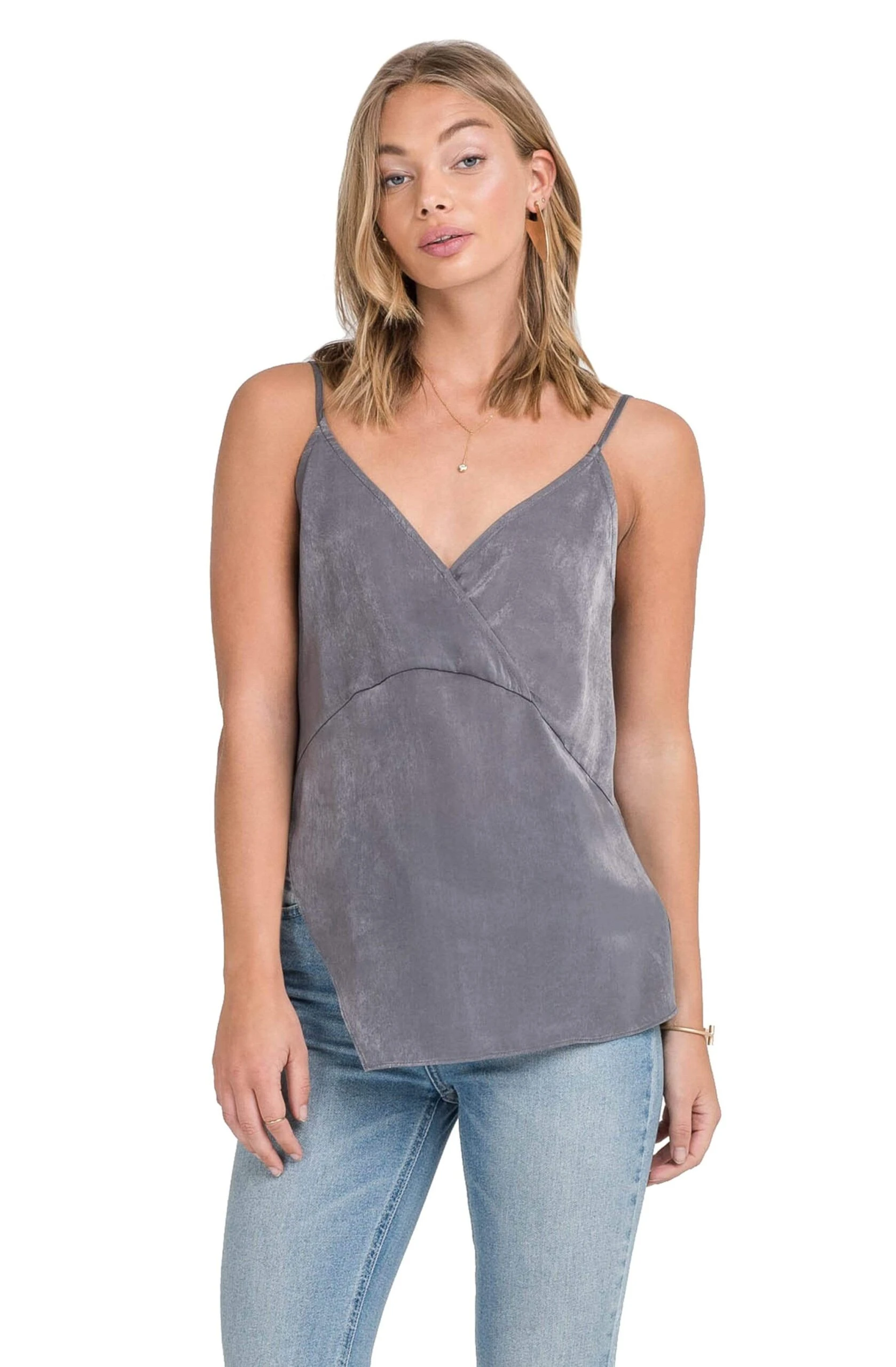 Chain Back Satin Tank 3 Chain Back Satin Tank