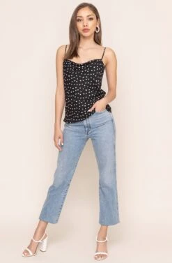 Cowl Drape Cami 21 Cowl Drape Cami -Chic Ladies Wear Shop AT15035D BLACK DOT 1AA ae6e4668 24ca 4c83 b710 00e89c1a7e04