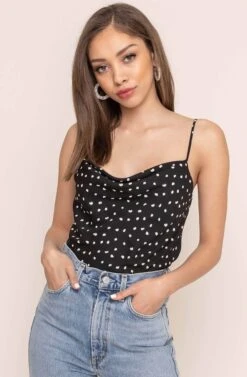 Cowl Drape Cami 19 Cowl Drape Cami -Chic Ladies Wear Shop AT15035D BLACK DOT 7AAA 79e0021f 90f2 4d41 9a91 eea55a02b53d