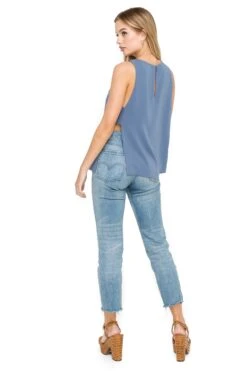 High Neck Open Side Tank 10 High Neck Open Side Tank -Chic Ladies Wear Shop AT15039 GREY GRISAILLE 03