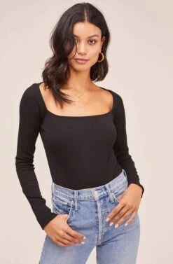 Raegan Bodysuit 26 Raegan Bodysuit -Chic Ladies Wear Shop AT15694 BLACK 2