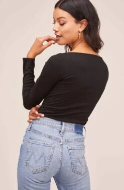 Raegan Bodysuit 29 Raegan Bodysuit -Chic Ladies Wear Shop AT15694 BLACK 6