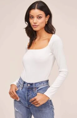 Raegan Bodysuit 31 Raegan Bodysuit -Chic Ladies Wear Shop AT15694 WHITE 2