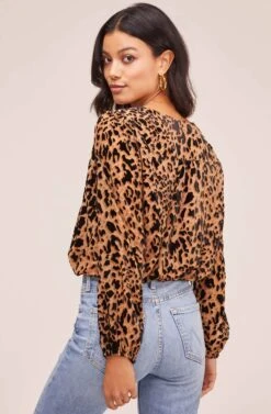Lourdes Leopard Top -Chic Ladies Wear Shop AT15816 LEOPARD BURNOUT 5