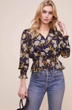 Surplice Floral Peplum Top 10 Surplice Floral Peplum Top -Chic Ladies Wear Shop AT15886 NAVY FLORAL 3 99daeab0 2be4 42dd 8d85 78b1d130966f