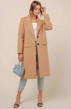 Jeane Coat -Chic Ladies Wear Shop AT15904 CAMEL 1
