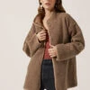 Oversized Teddy Coat -Chic Ladies Wear Shop AT16051 CAMEL 2