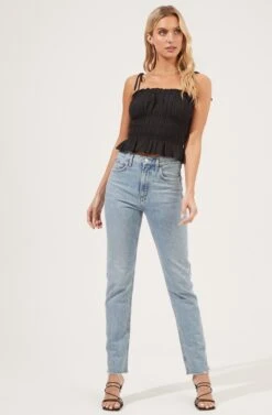 Eyelet Cami -Chic Ladies Wear Shop AT16054 BLACK 2