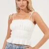 Eyelet Cami 1 Eyelet Cami -Chic Ladies Wear Shop AT16054 WHITE 2