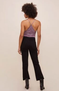 Lace Inset Bodysuit -Chic Ladies Wear Shop AT16124 LAVENDER 5