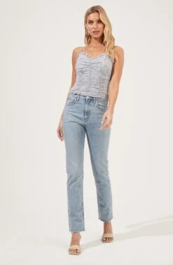 Ruched Cami -Chic Ladies Wear Shop AT16731 BLUEMULTIDITSY 1