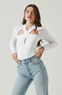Long Sleeve Cutout Bodysuit