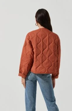 Lightweight Padded Jacket -Chic Ladies Wear Shop AT17062 CLAY 1124