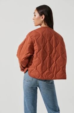 Lightweight Padded Jacket -Chic Ladies Wear Shop AT17062 CLAY 1126
