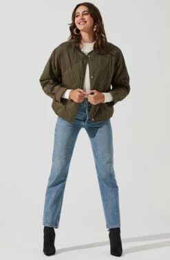 Lightweight Padded Jacket -Chic Ladies Wear Shop AT17062 GREEN 1800