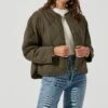 Lightweight Padded Jacket -Chic Ladies Wear Shop AT17062 GREEN 1808