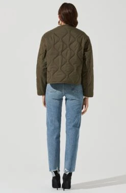 Lightweight Padded Jacket -Chic Ladies Wear Shop AT17062 GREEN 1812