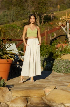 Pleated Front Wide Leg Trouser -Chic Ladies Wear Shop GUESTOFWEDDING 2120