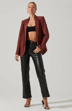 Blazer Jacket -Chic Ladies Wear Shop LT17376 FCI GARNET 2