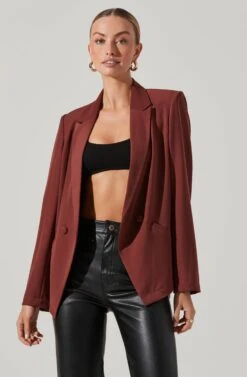 Blazer Jacket -Chic Ladies Wear Shop LT17376 FCI GARNET 3