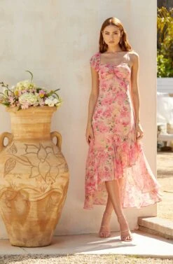 Camelia Floral Midi Dress -Chic Ladies Wear Shop MAY SummerWeddingRefresh 5.4 7321