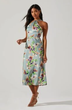 Sandrine Floral Halter Midi Dress -Chic Ladies Wear Shop MicrosoftTeams image 32