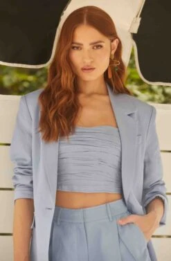 Jessamine Ruched Tube Top -Chic Ladies Wear Shop MyronPalms 4075