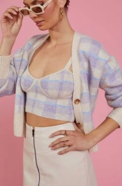 Belmont Plaid Knit Cami 13 Belmont Plaid Knit Cami -Chic Ladies Wear Shop RESORT 1401