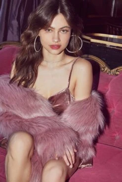 Adair Faux Fur Jacket -Chic Ladies Wear Shop THP ASTR HOL19 0038